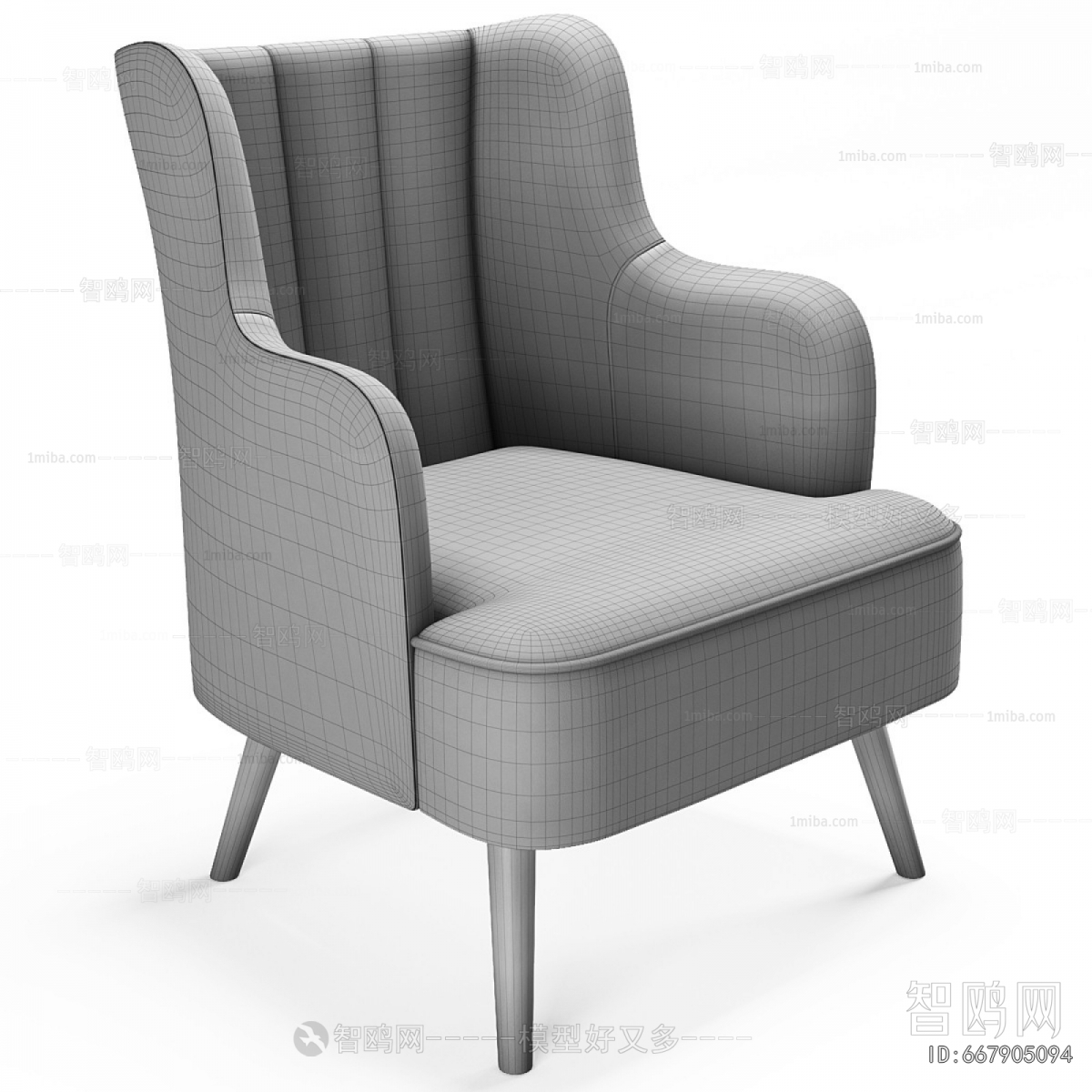 Nordic Style Single Sofa