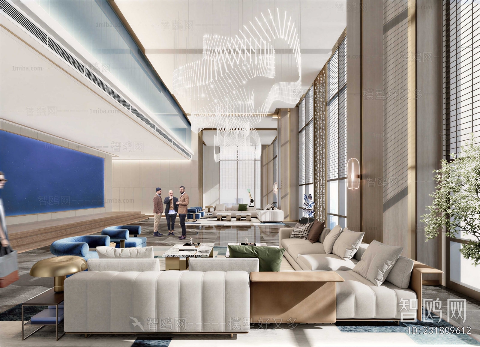 Modern Office Reception Desk