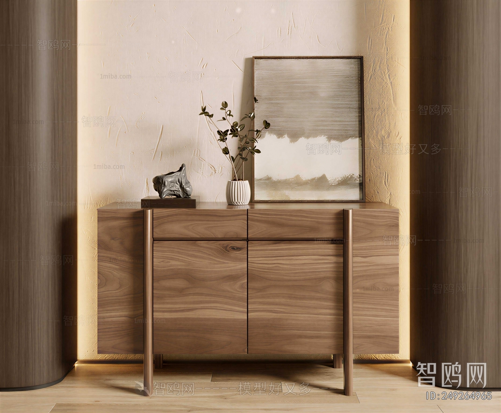 Wabi-sabi Style Entrance Cabinet