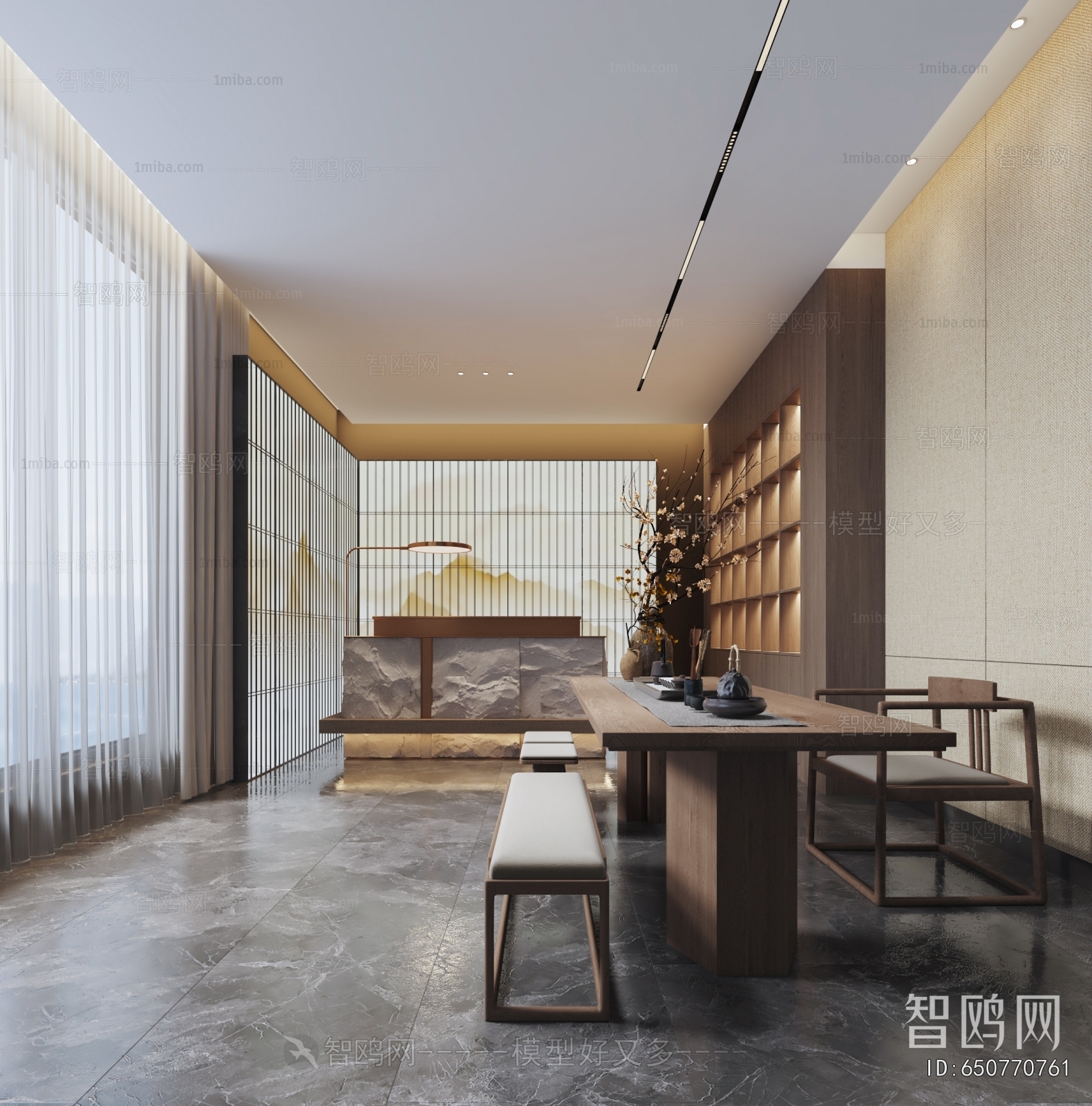 New Chinese Style Lobby Hall