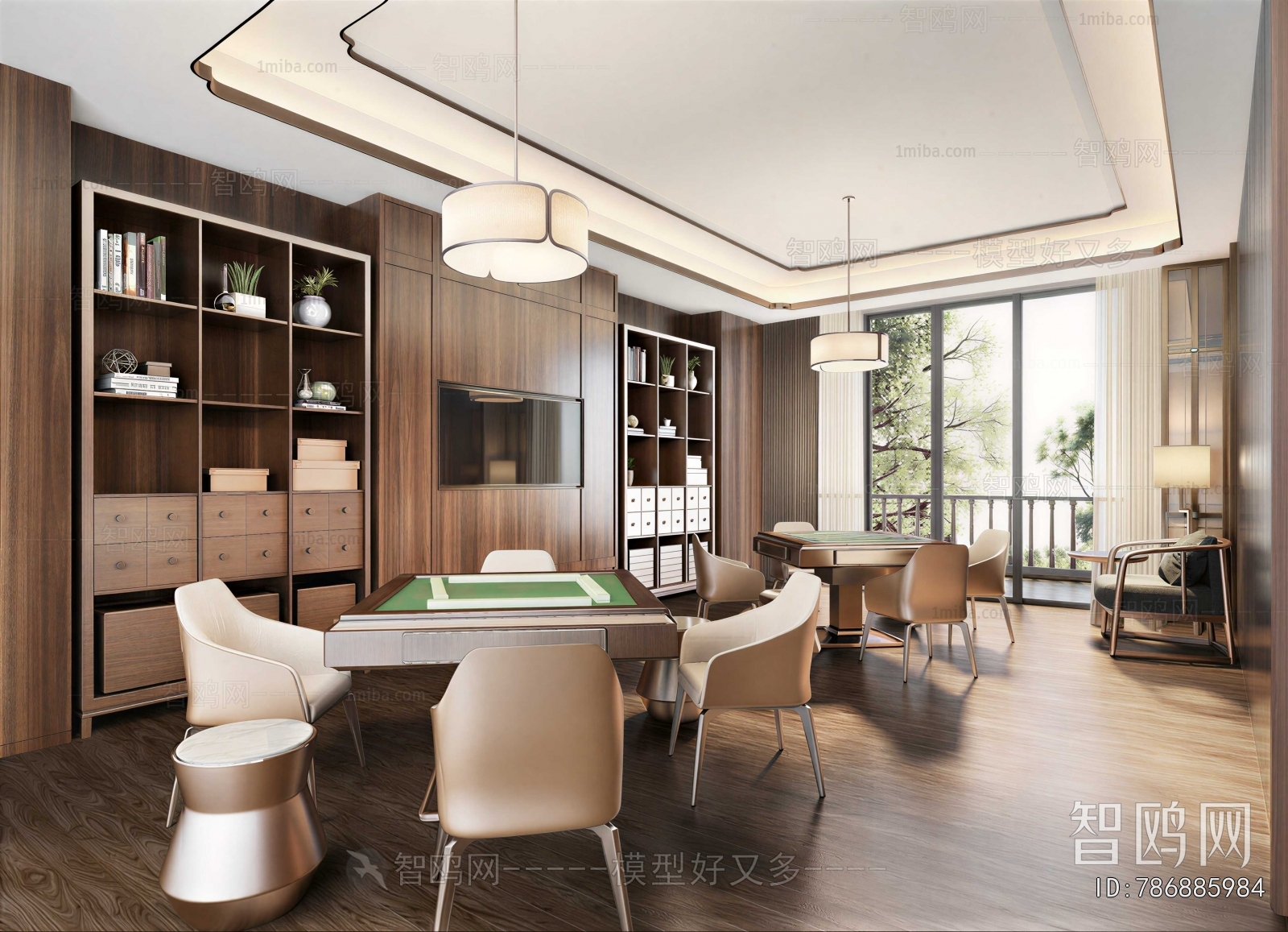 Modern Chess And Card Room