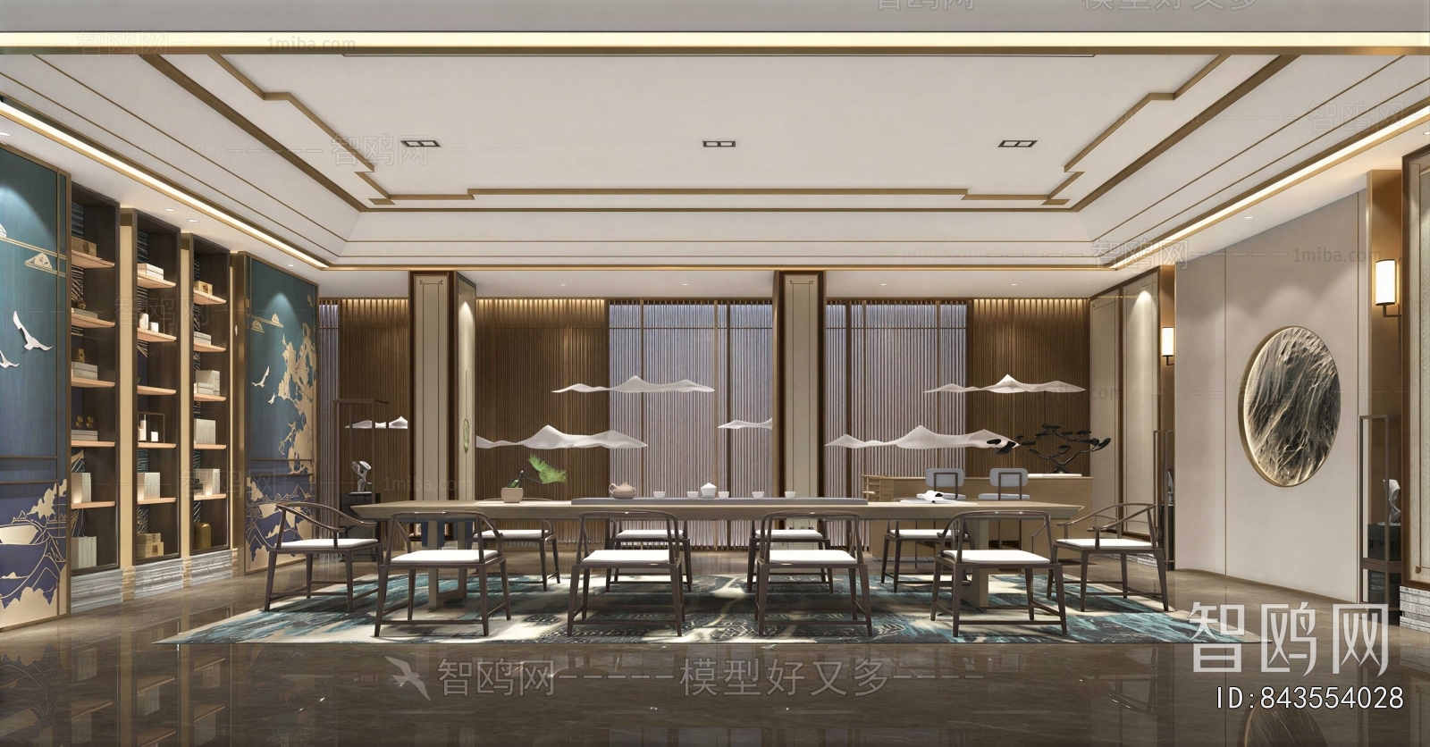 New Chinese Style Meeting Room