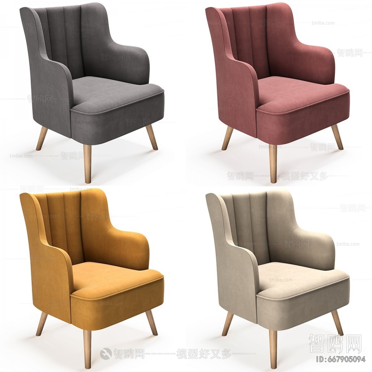 Nordic Style Single Sofa