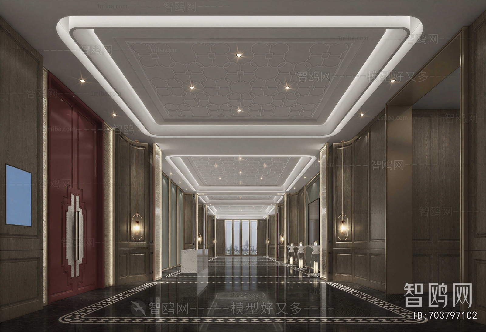 Modern Office Reception Desk