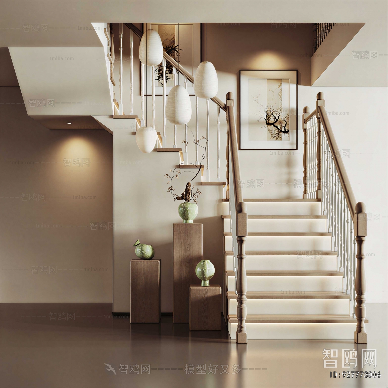 New Chinese Style Stairwell