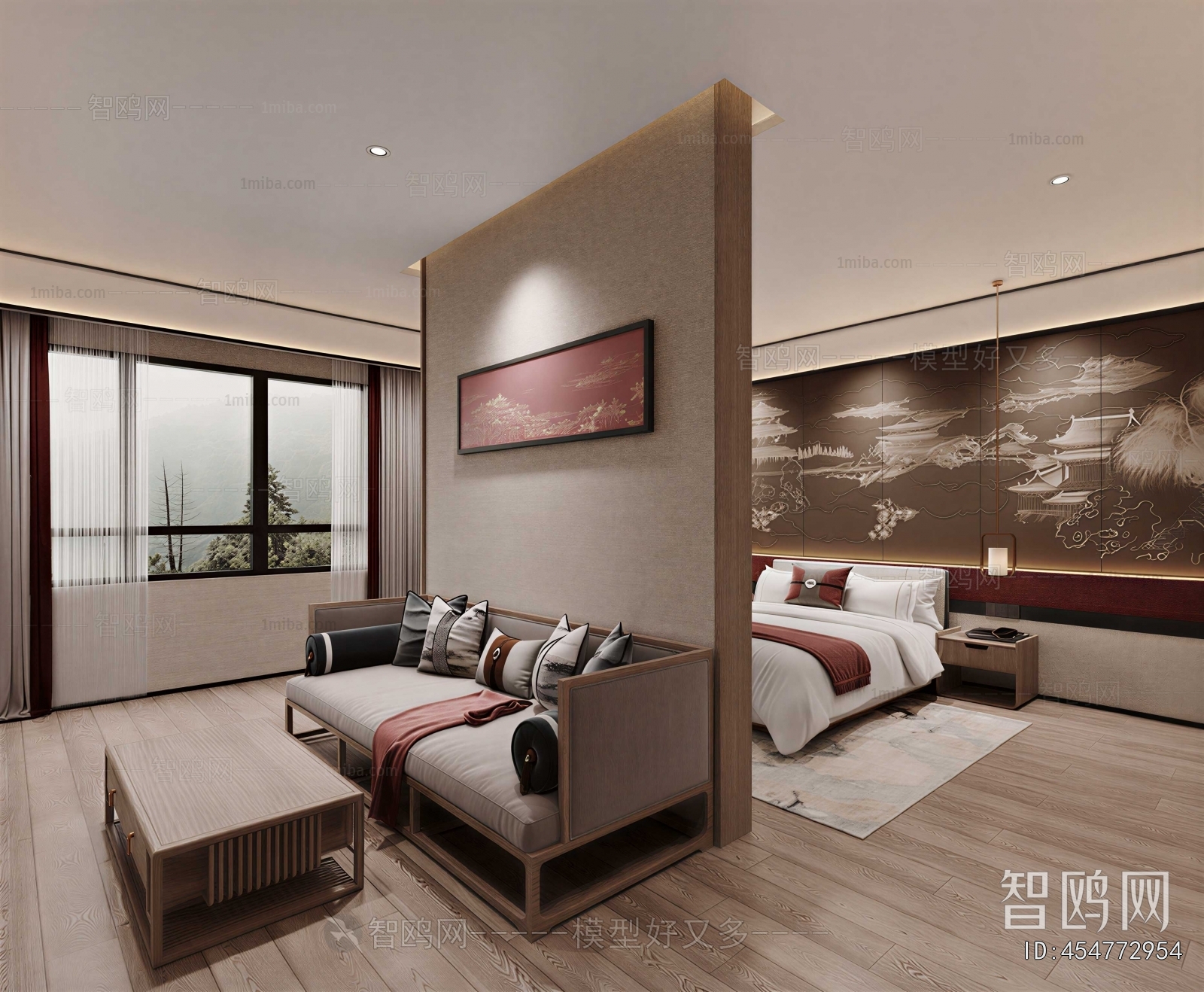 New Chinese Style Guest Room
