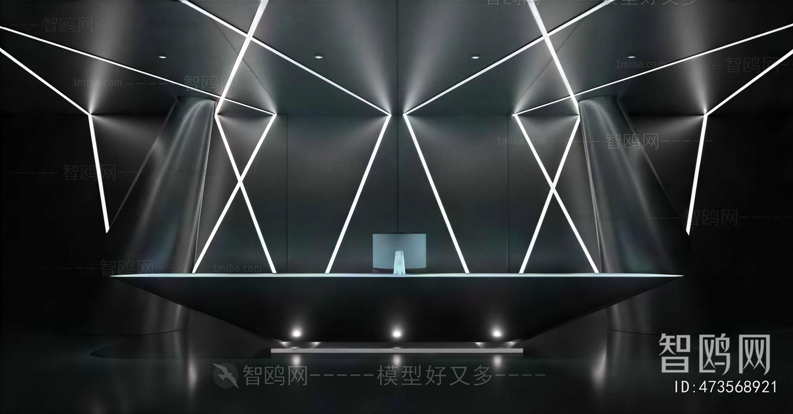 Modern Office Reception Desk