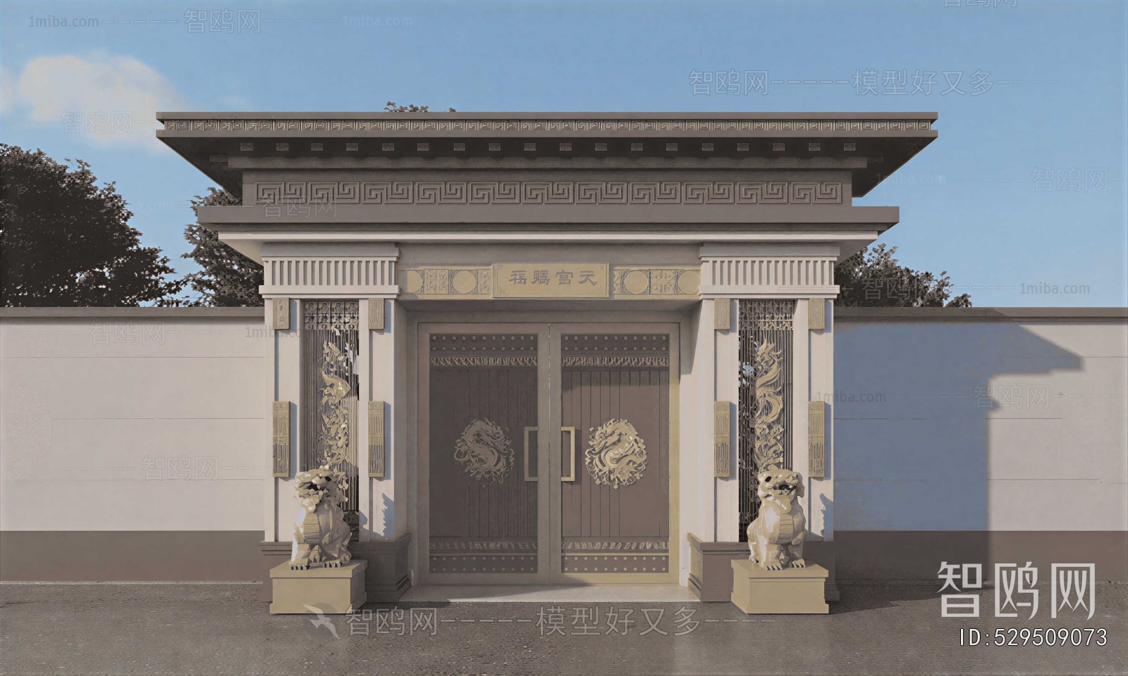 New Chinese Style Gate