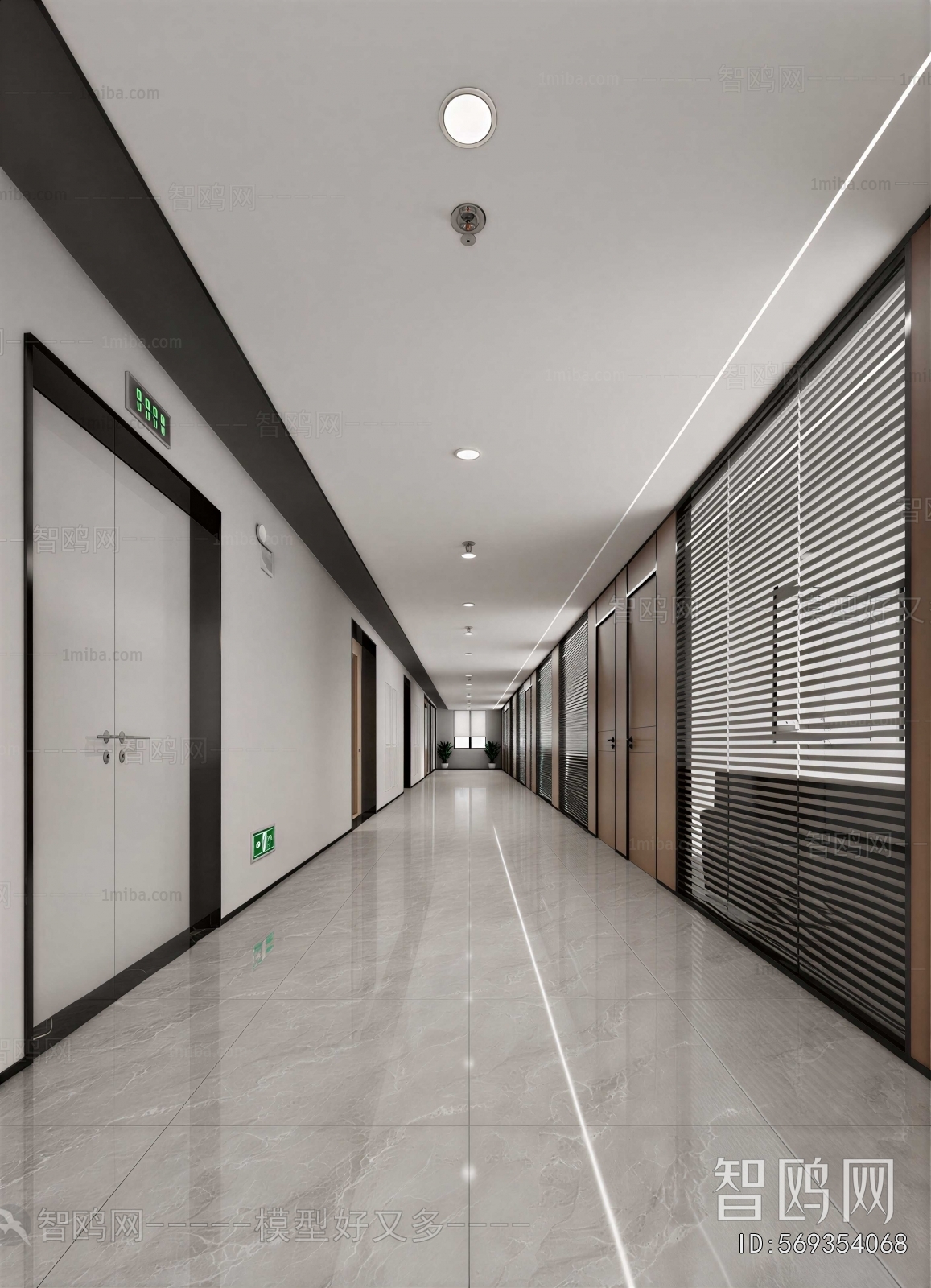 Modern Office Aisle