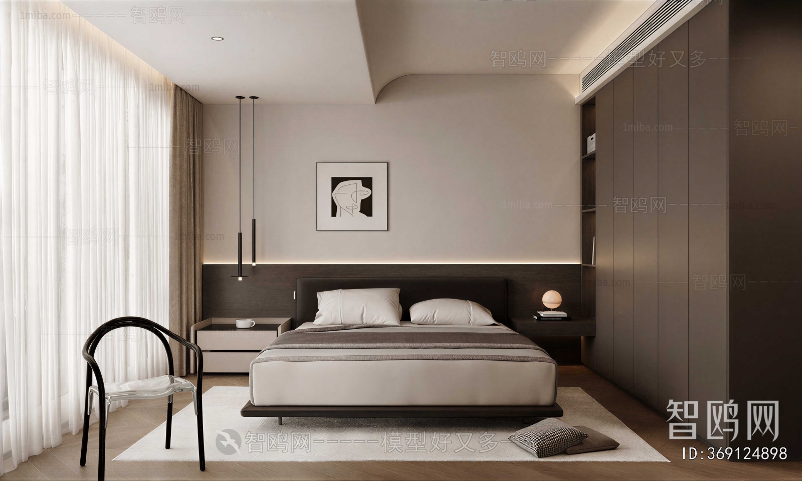 New Chinese Style Bedroom