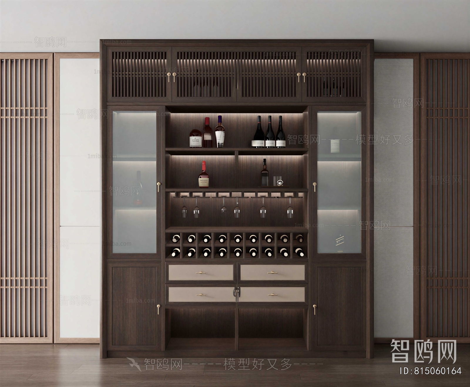 New Chinese Style Wine Cabinet