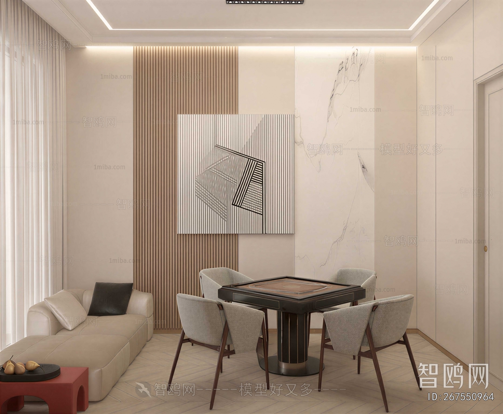 New Chinese Style Chess And Card Room