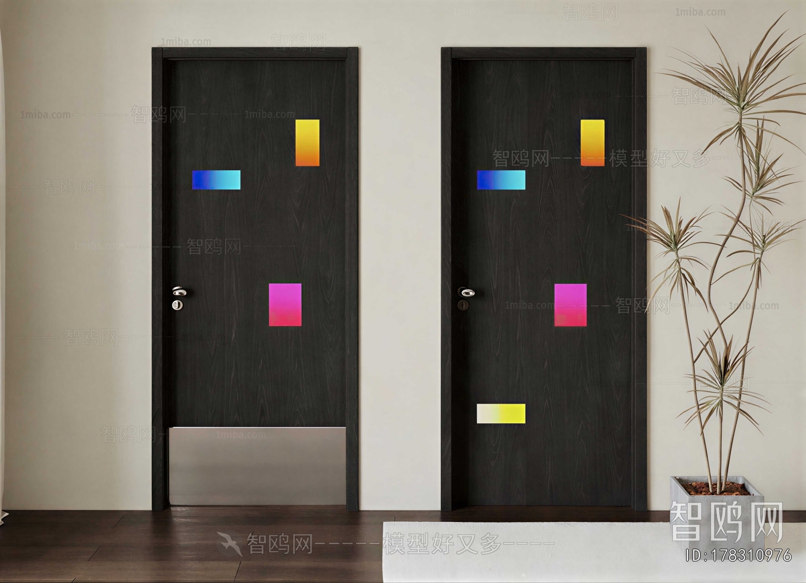 Modern Single Door