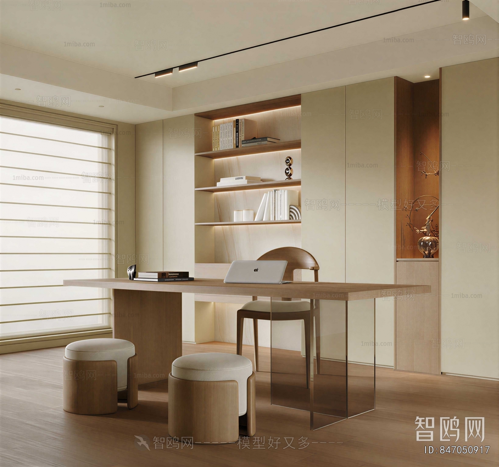 New Chinese Style Study Space