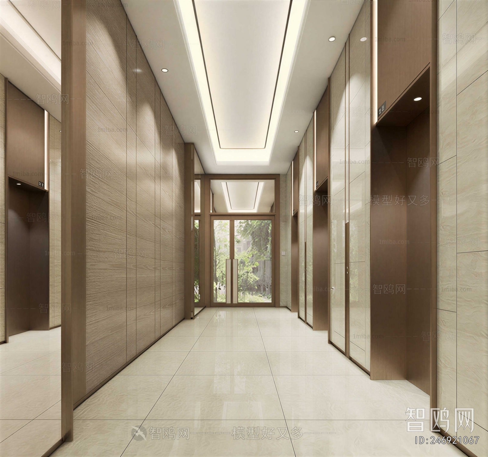 Modern Elevator Hall