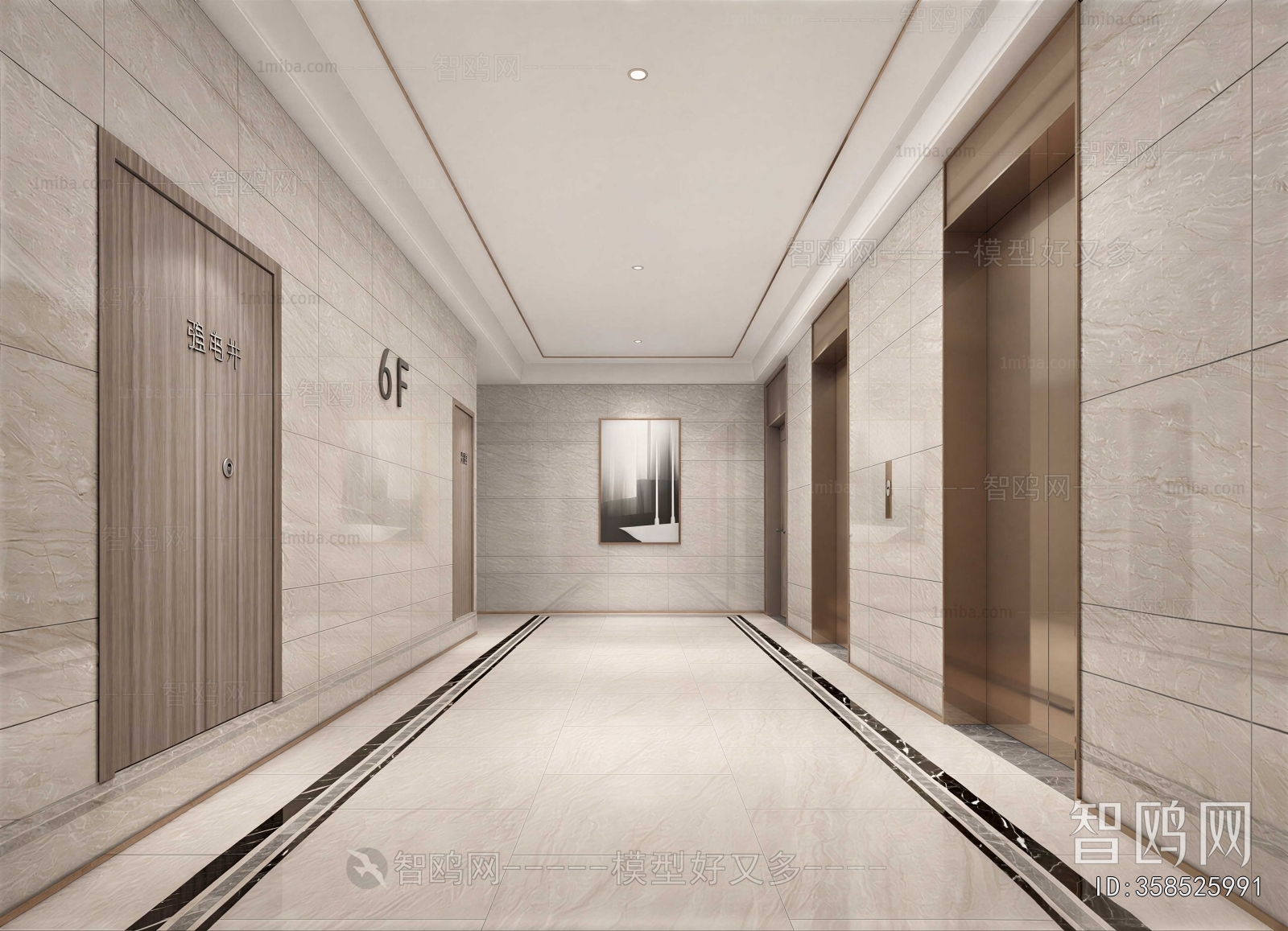 Modern Elevator Hall