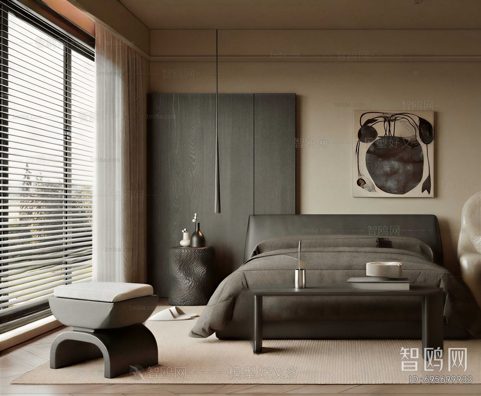 New Chinese Style Bedroom