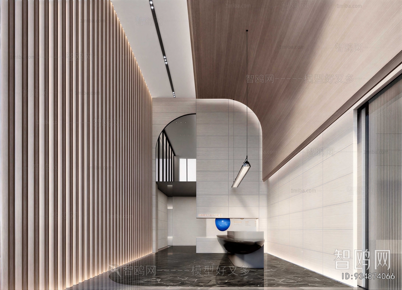 Modern Office Reception Desk
