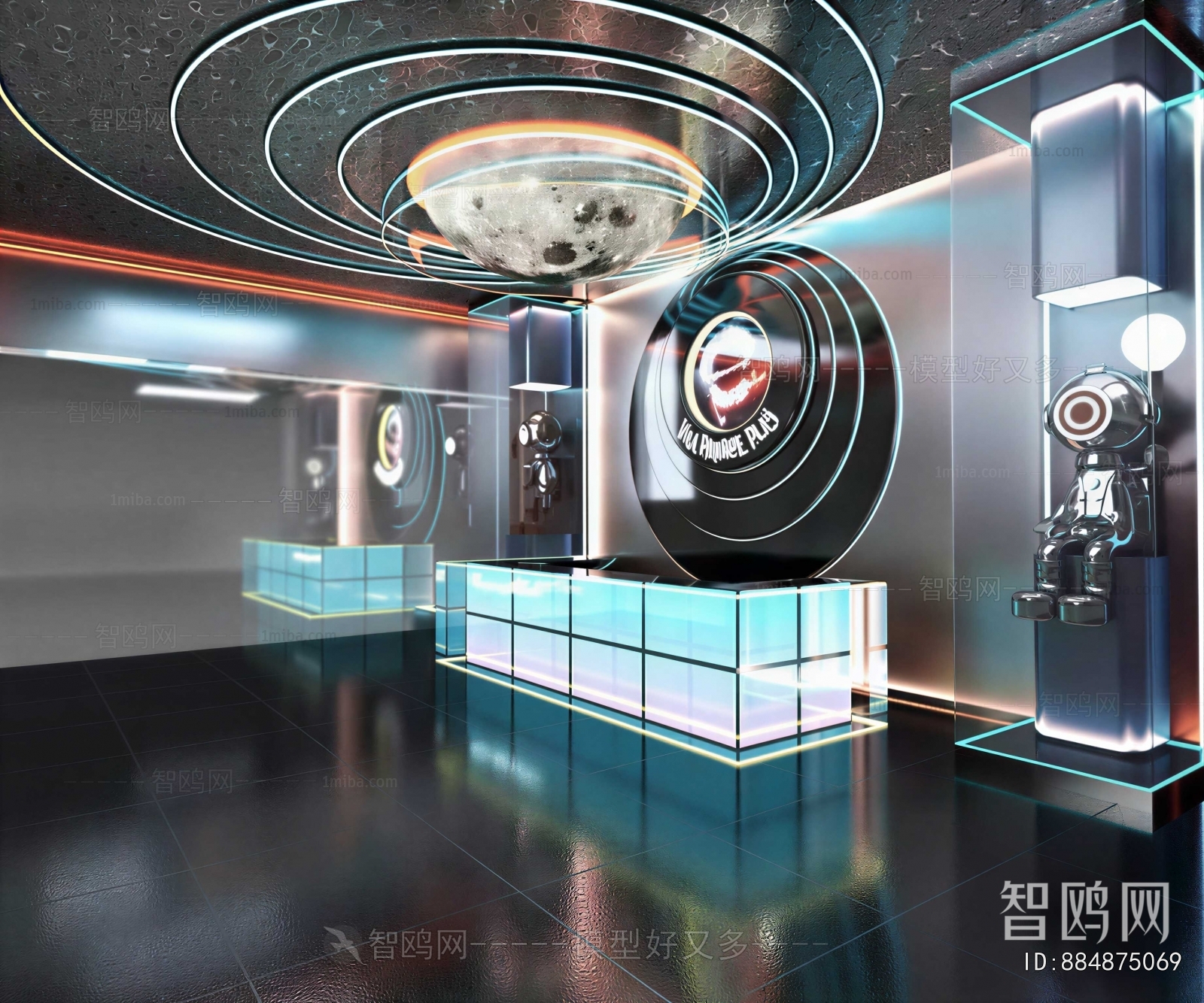 Modern Office Reception Desk