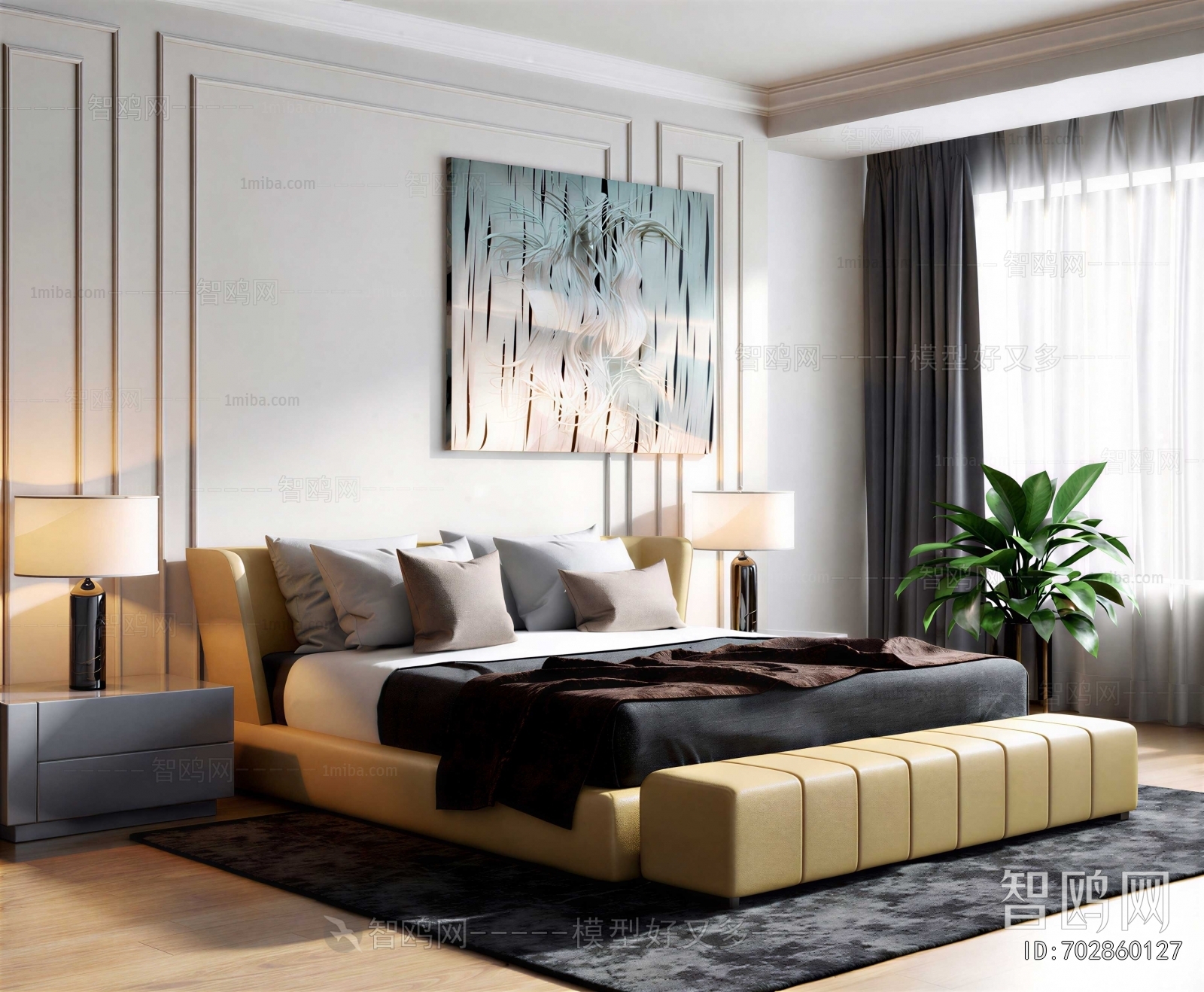 Modern Double Bed