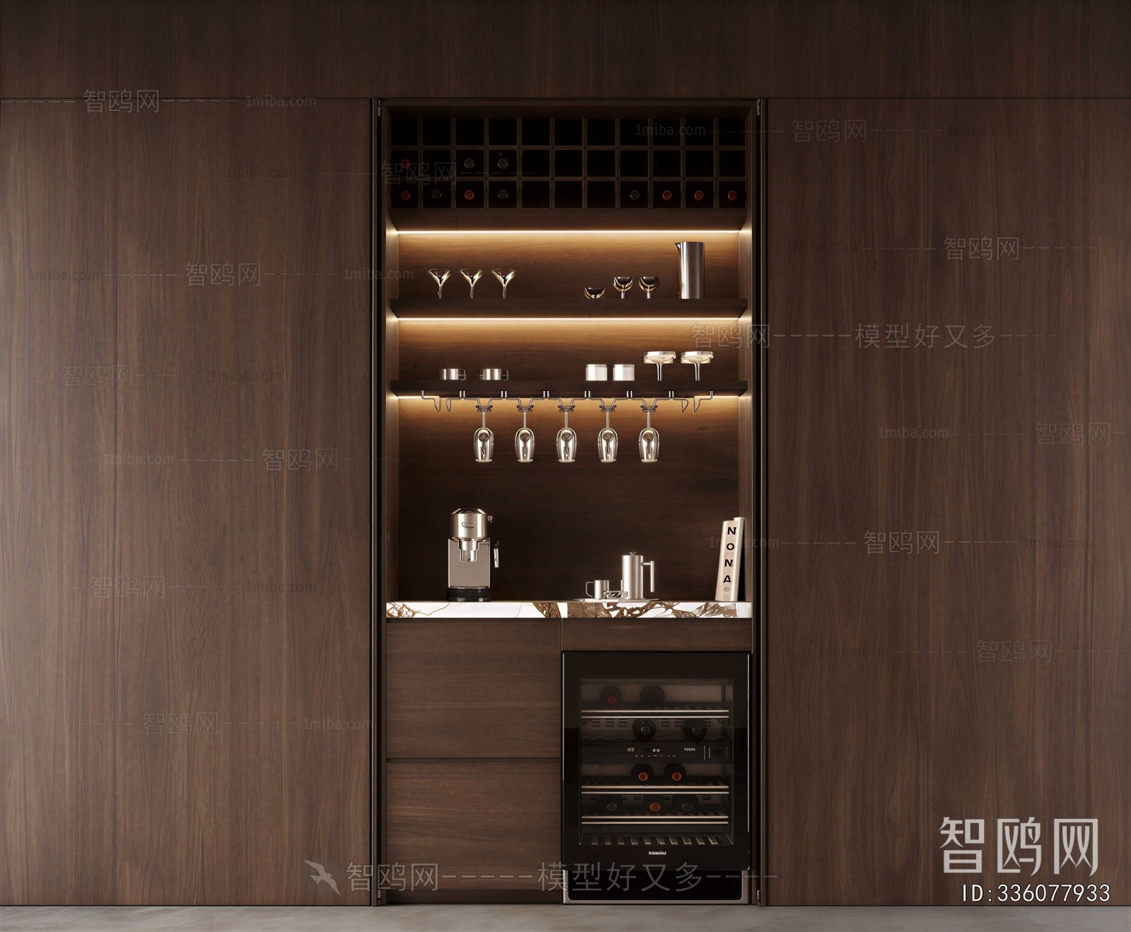 New Chinese Style Wine Cabinet