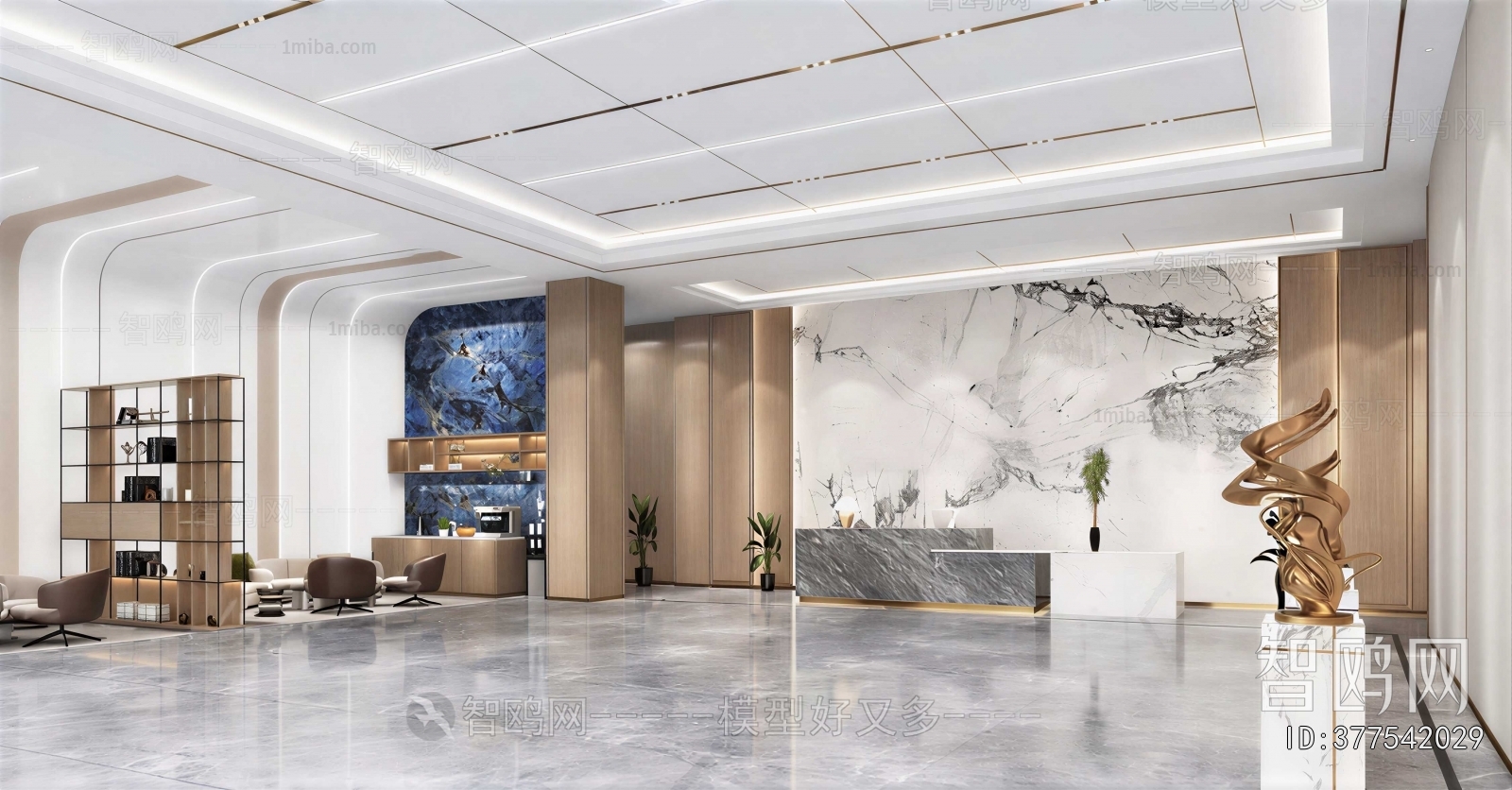 Modern Office Reception Desk