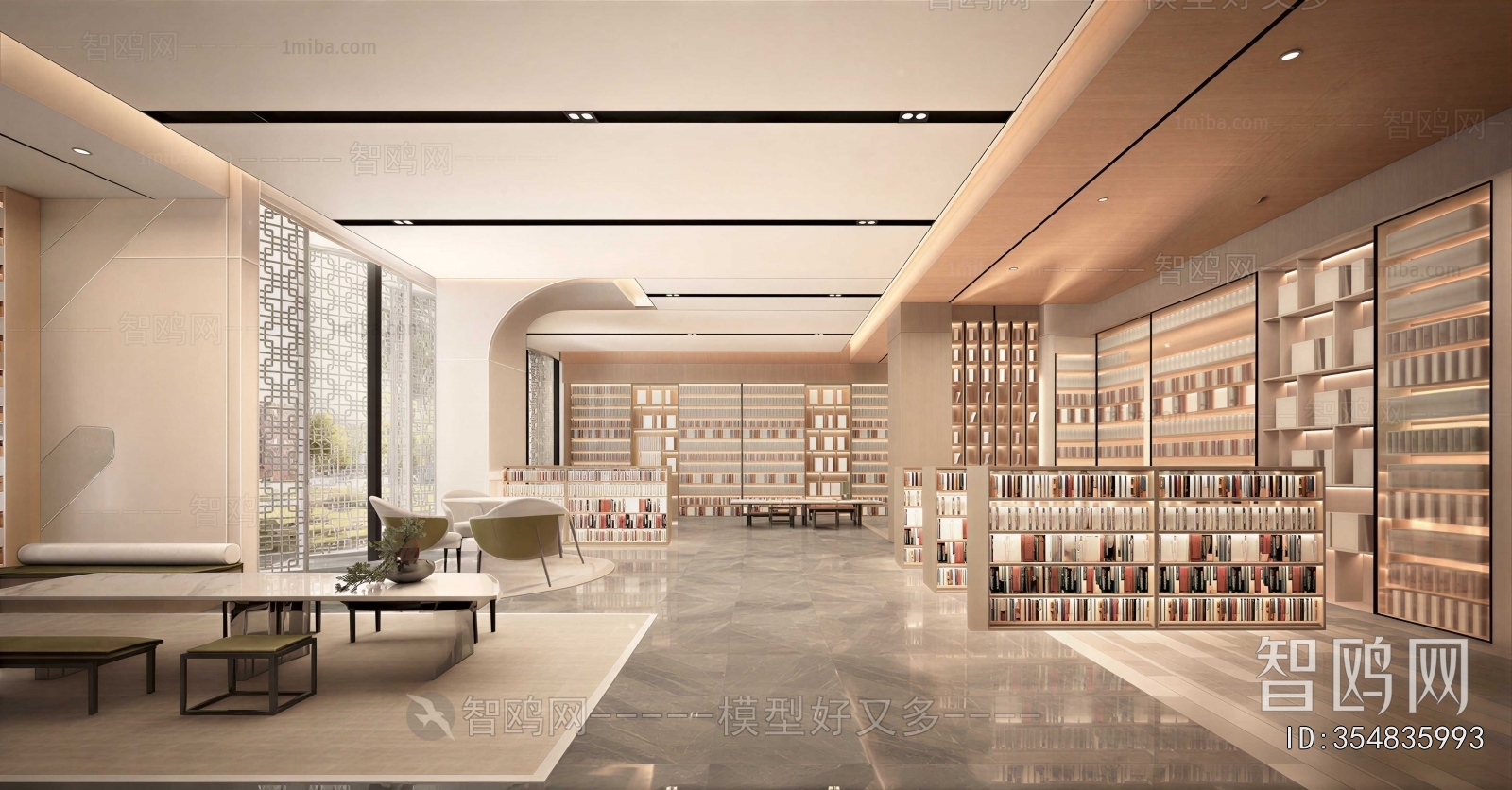 New Chinese Style Library