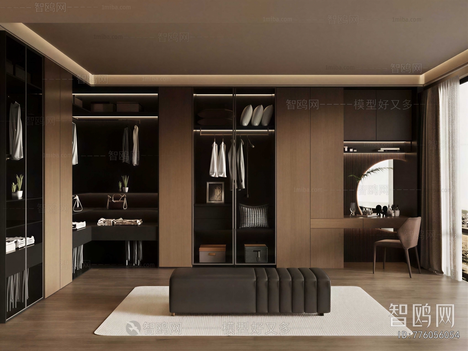 Modern Clothes Storage Area