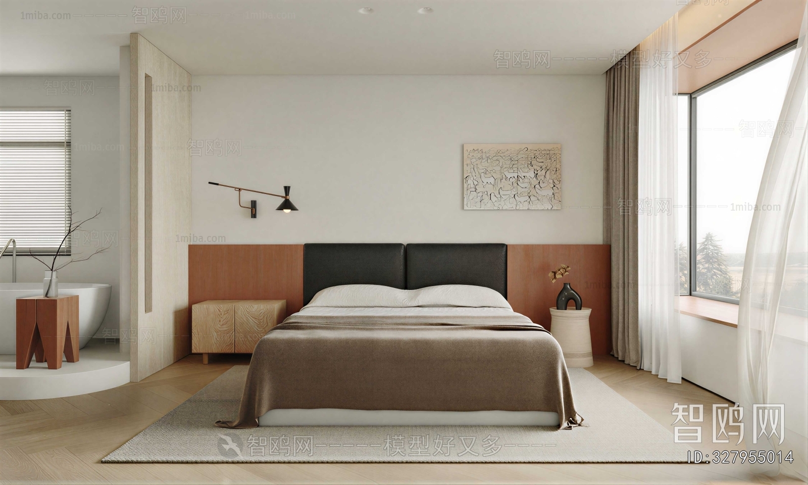 Wabi-sabi Style Bedroom