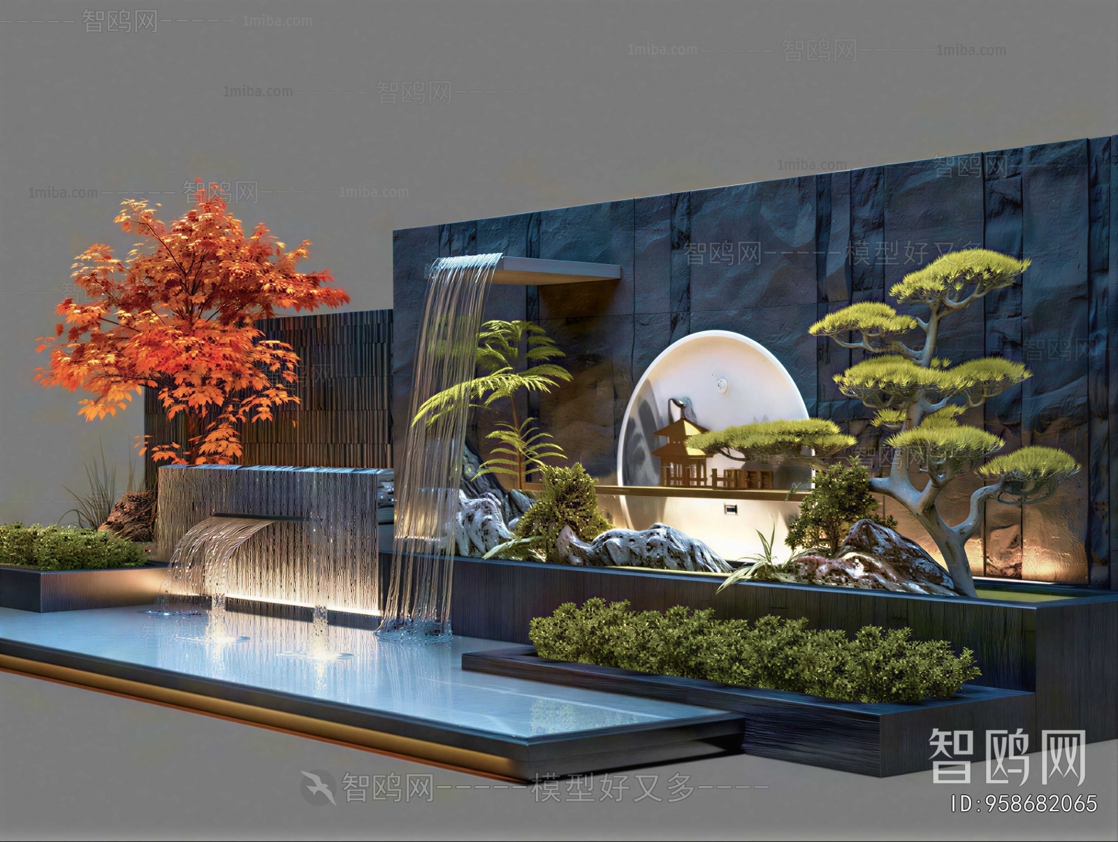 Modern Rockery Waterscape