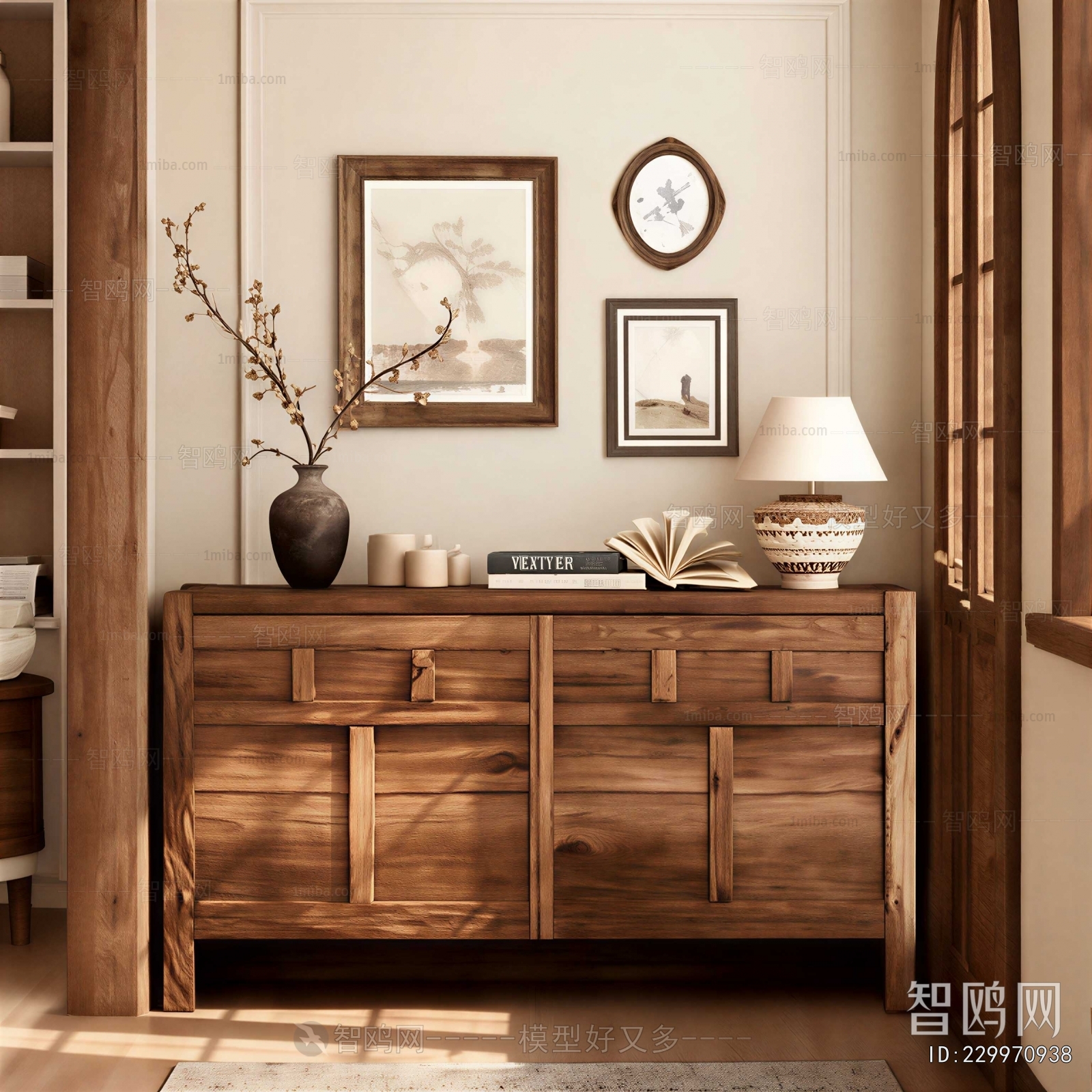 French Style Side Cabinet