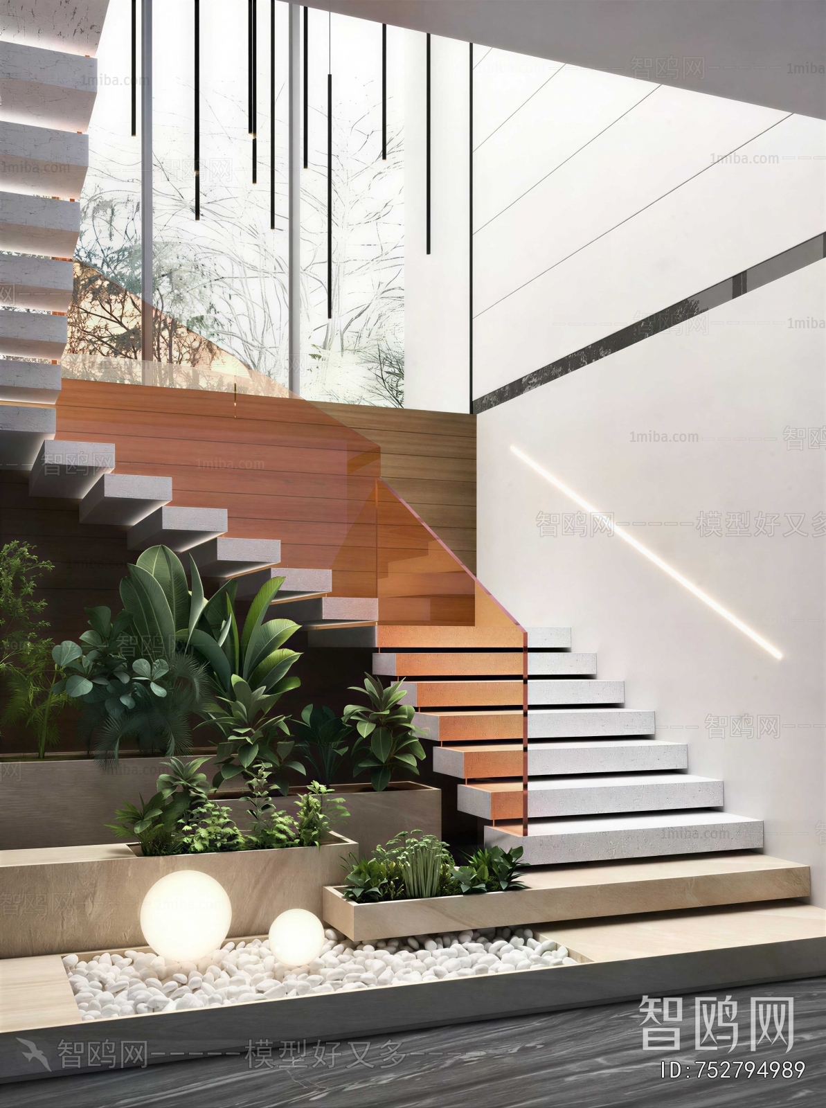 New Chinese Style Stairwell