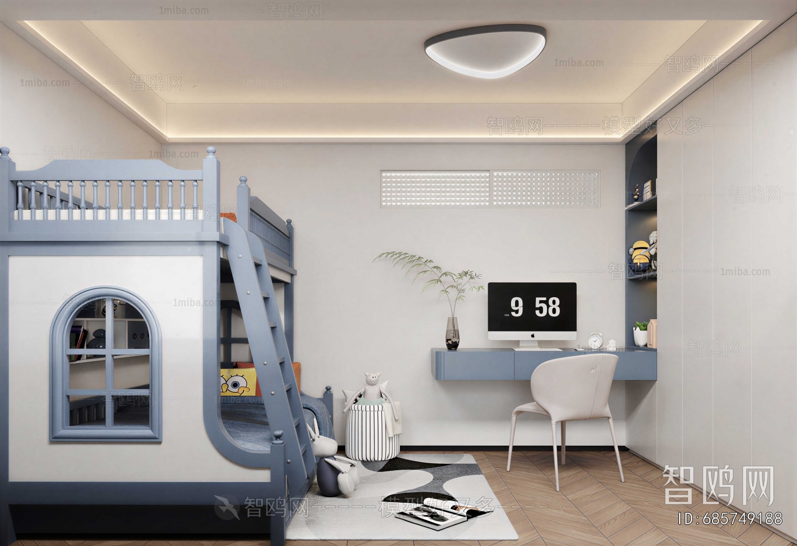 Modern Boy's Room And Son's Room