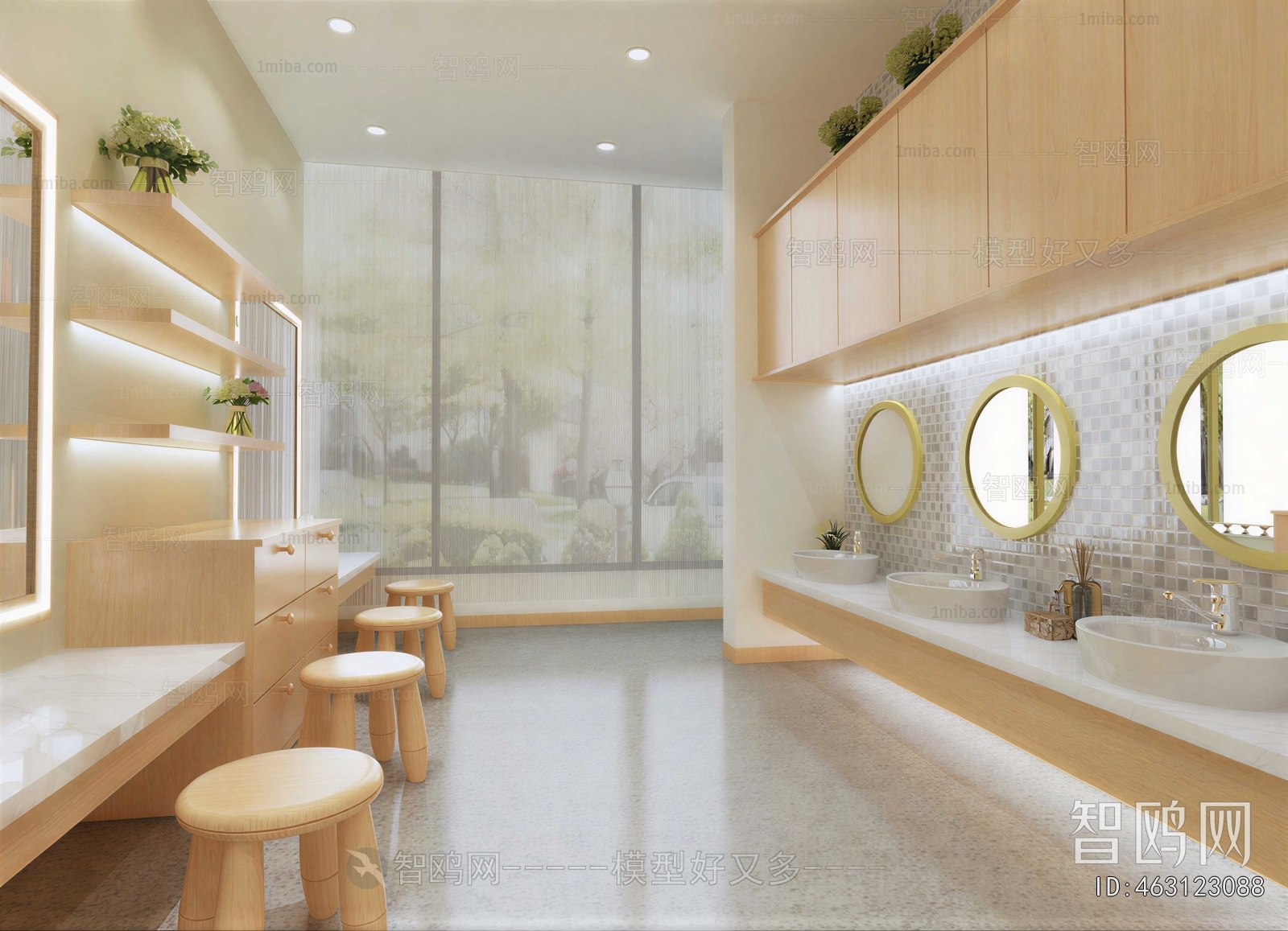Modern Children's Restroom