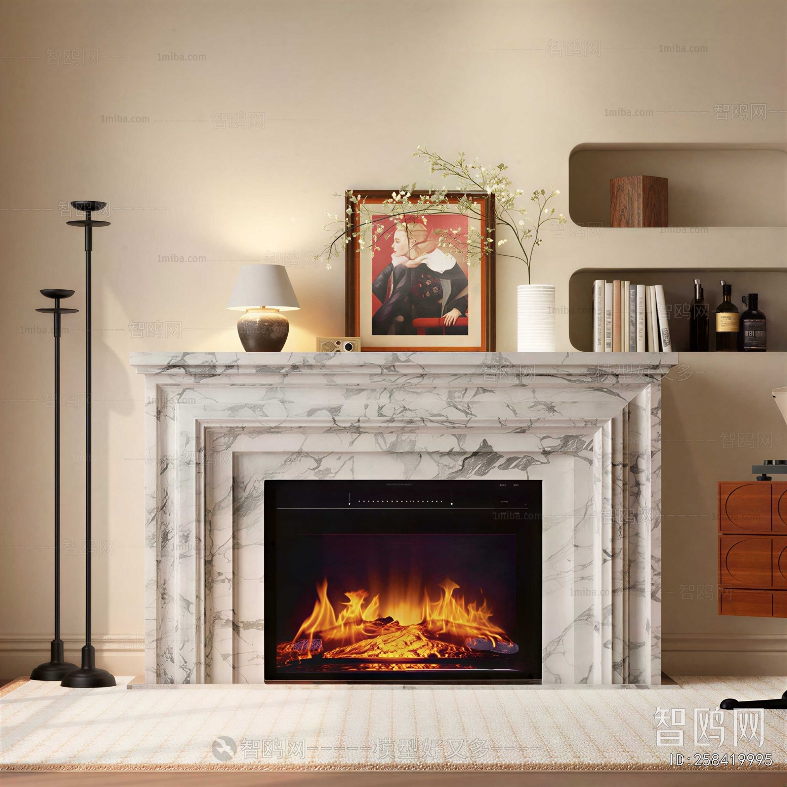 French Style Fireplace