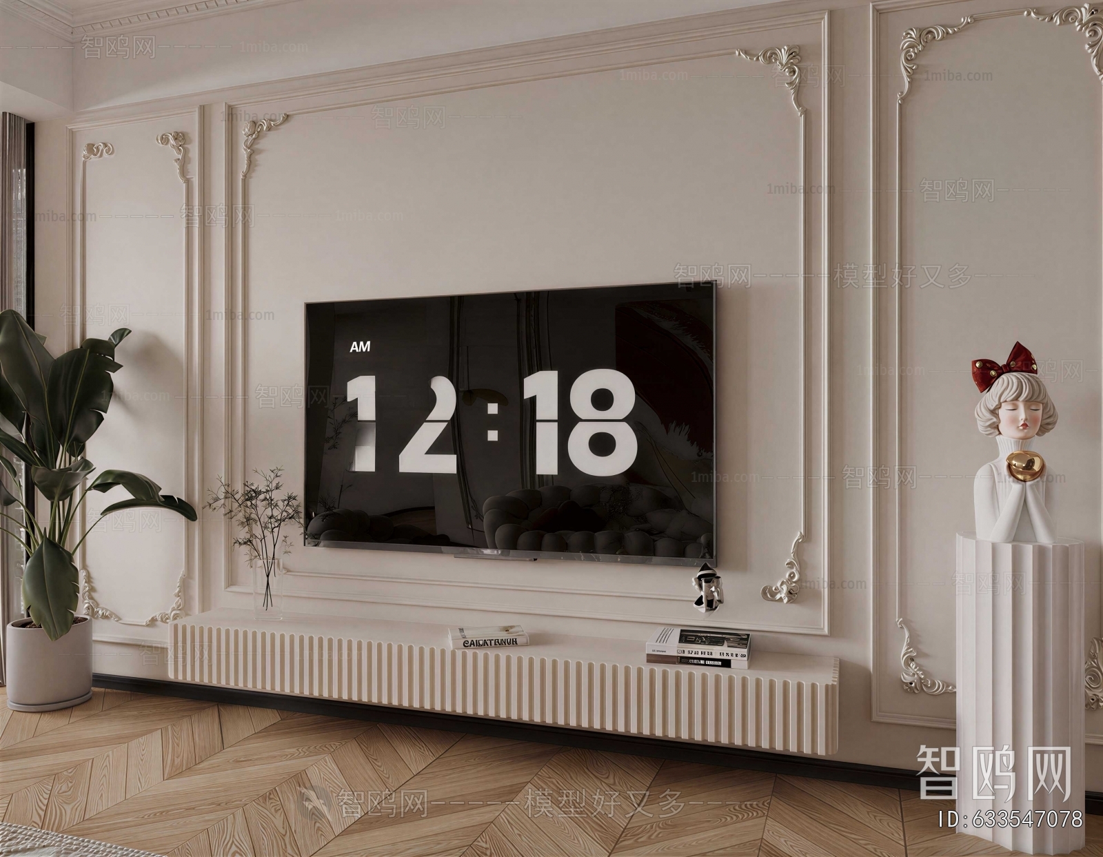 French Style TV Cabinet