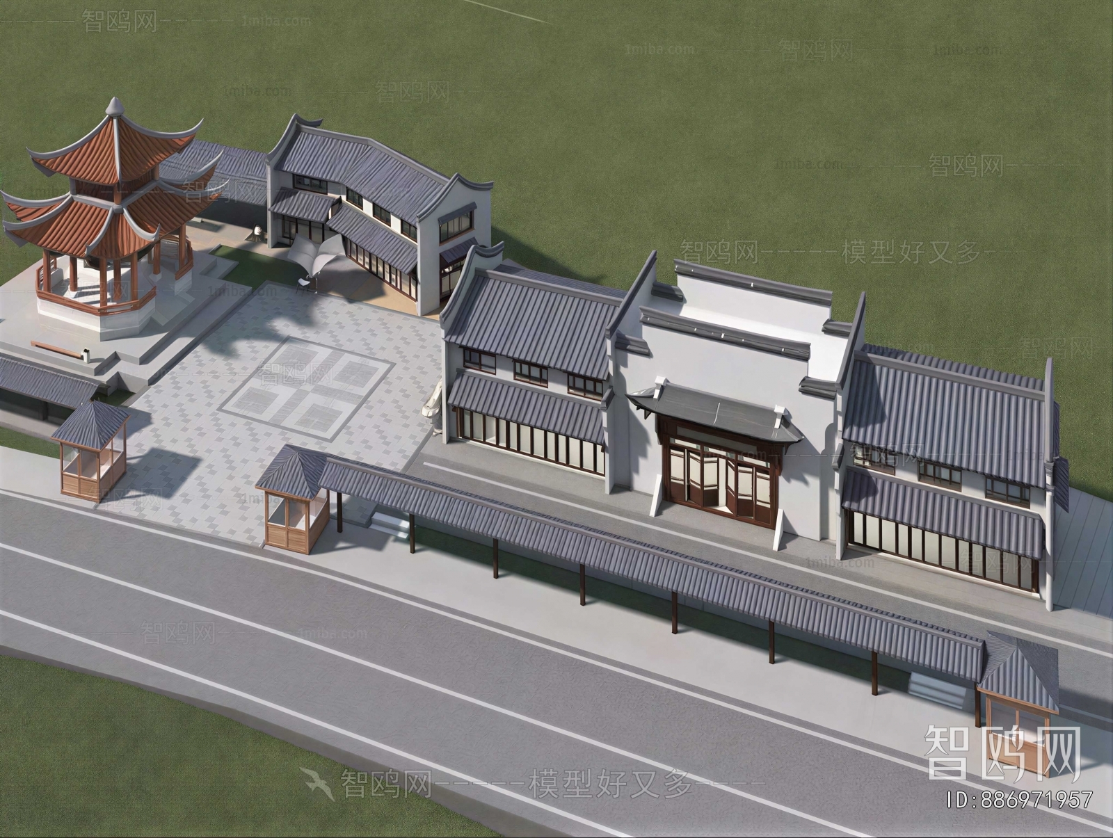 Chinese Style Ancient Architectural Buildings