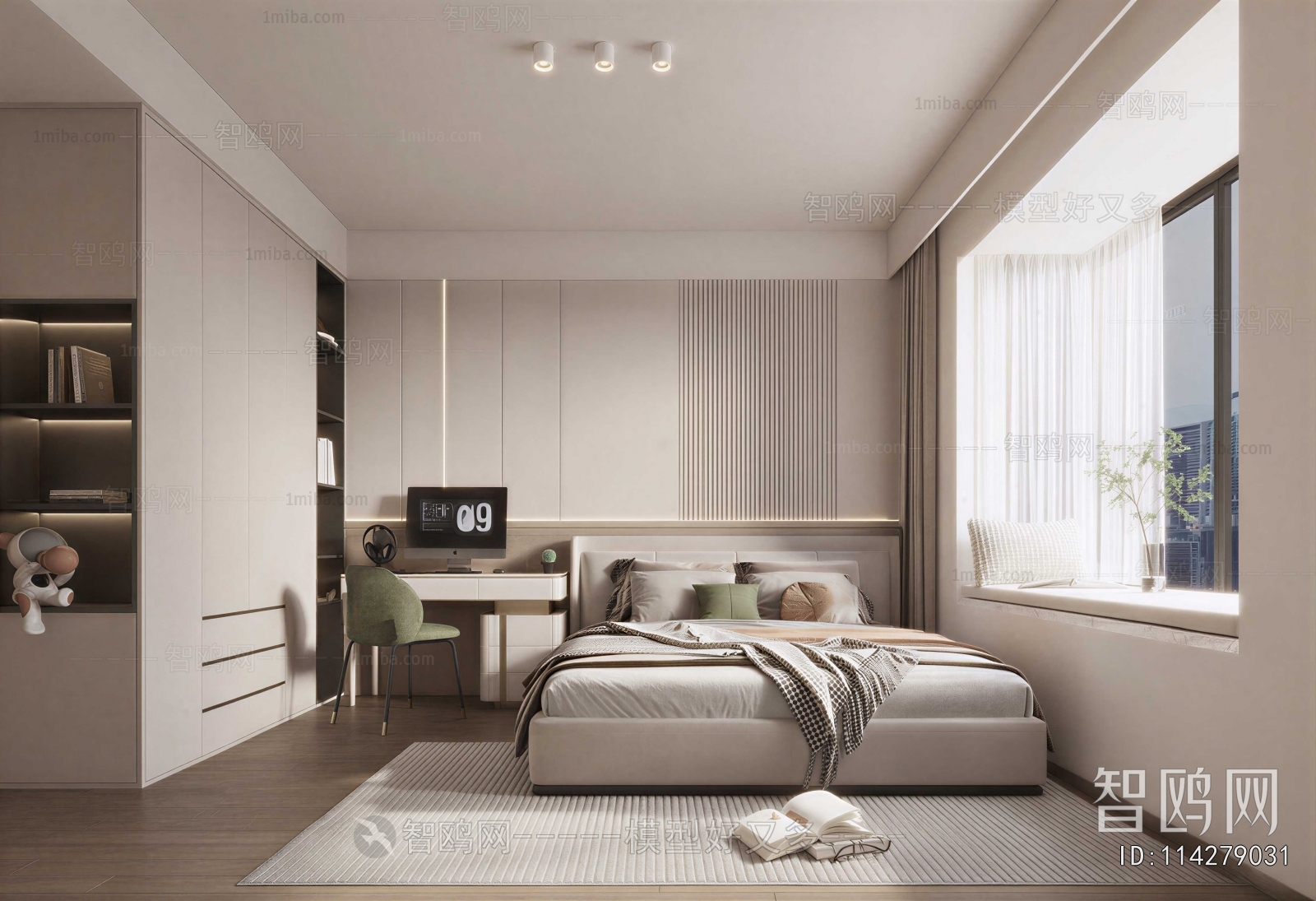 New Chinese Style Bedroom