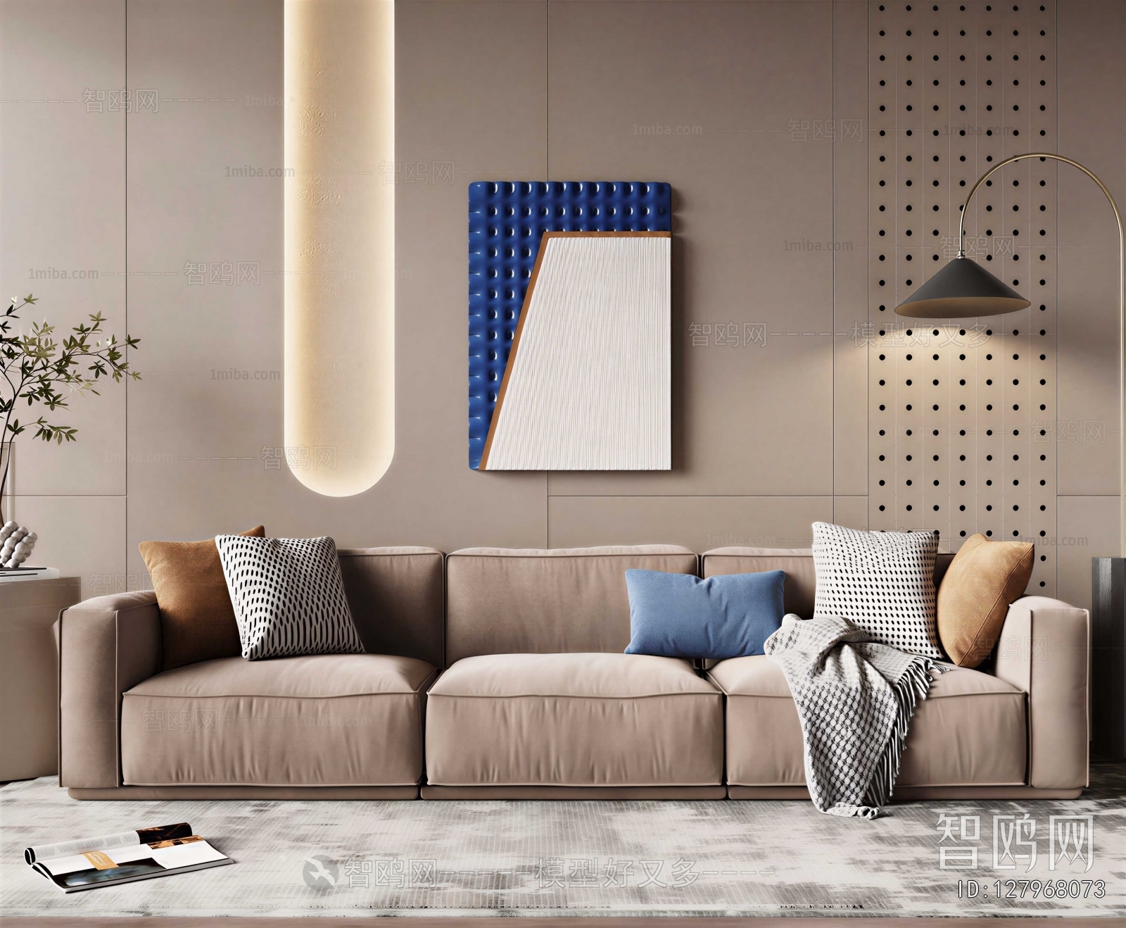 Modern Three-seat Sofa