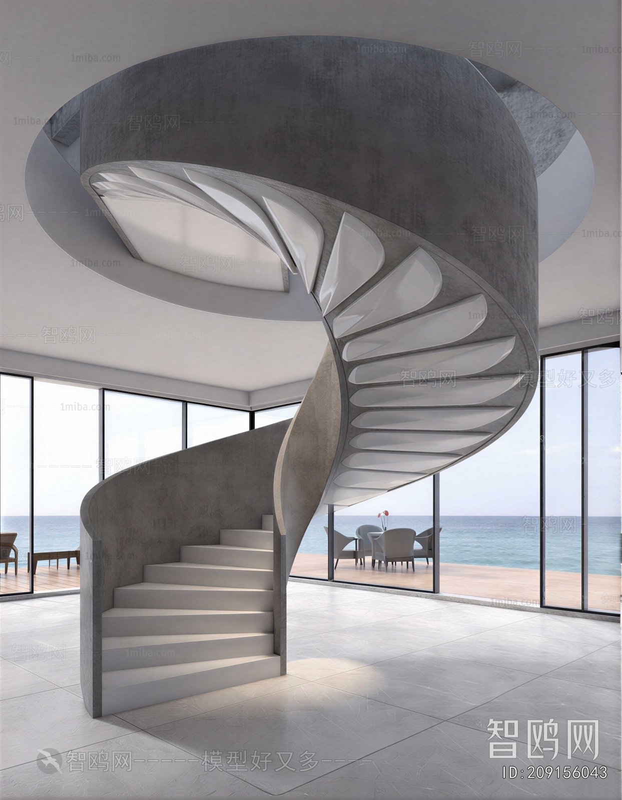 Modern Rotating Staircase
