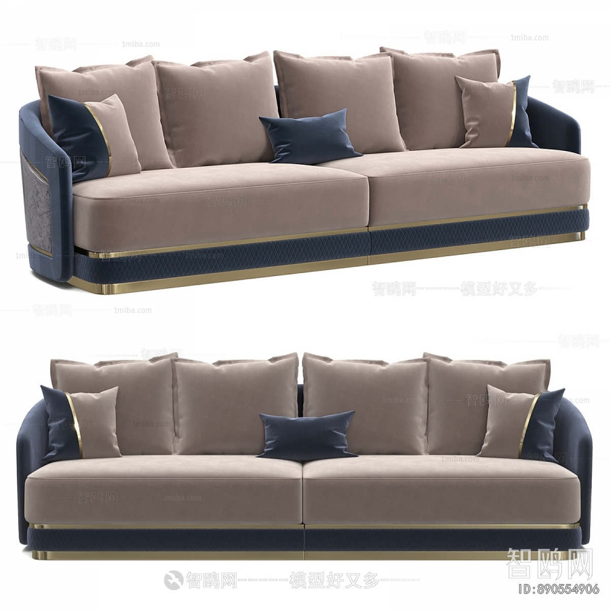 Modern Three-seat Sofa