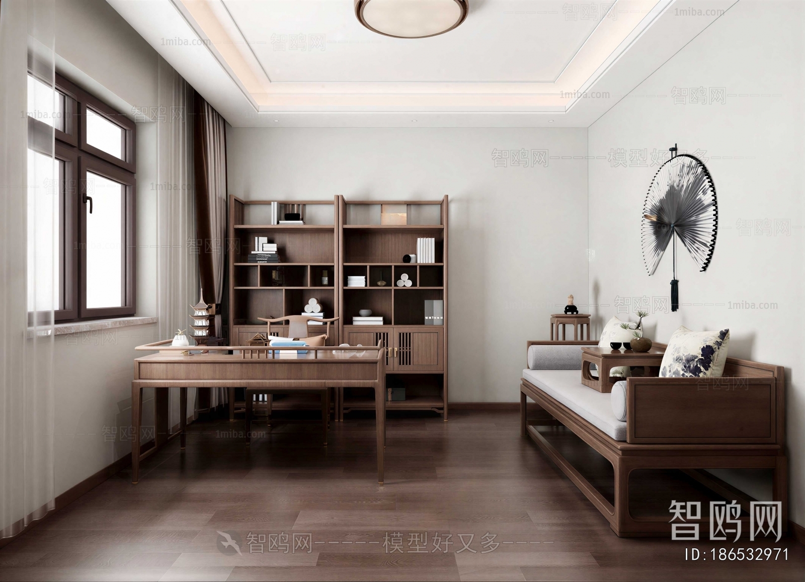 New Chinese Style Study Space