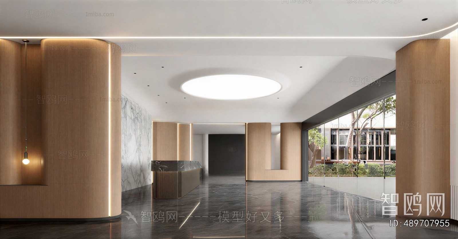 Modern Office Reception Desk