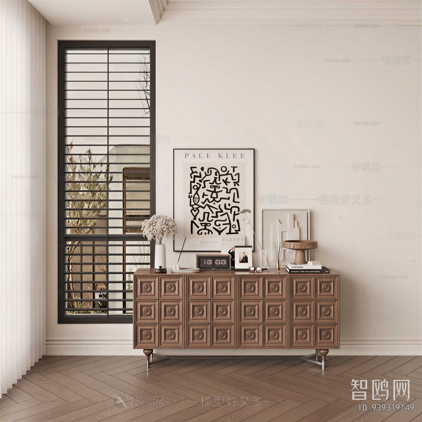 New Chinese Style Side Cabinet