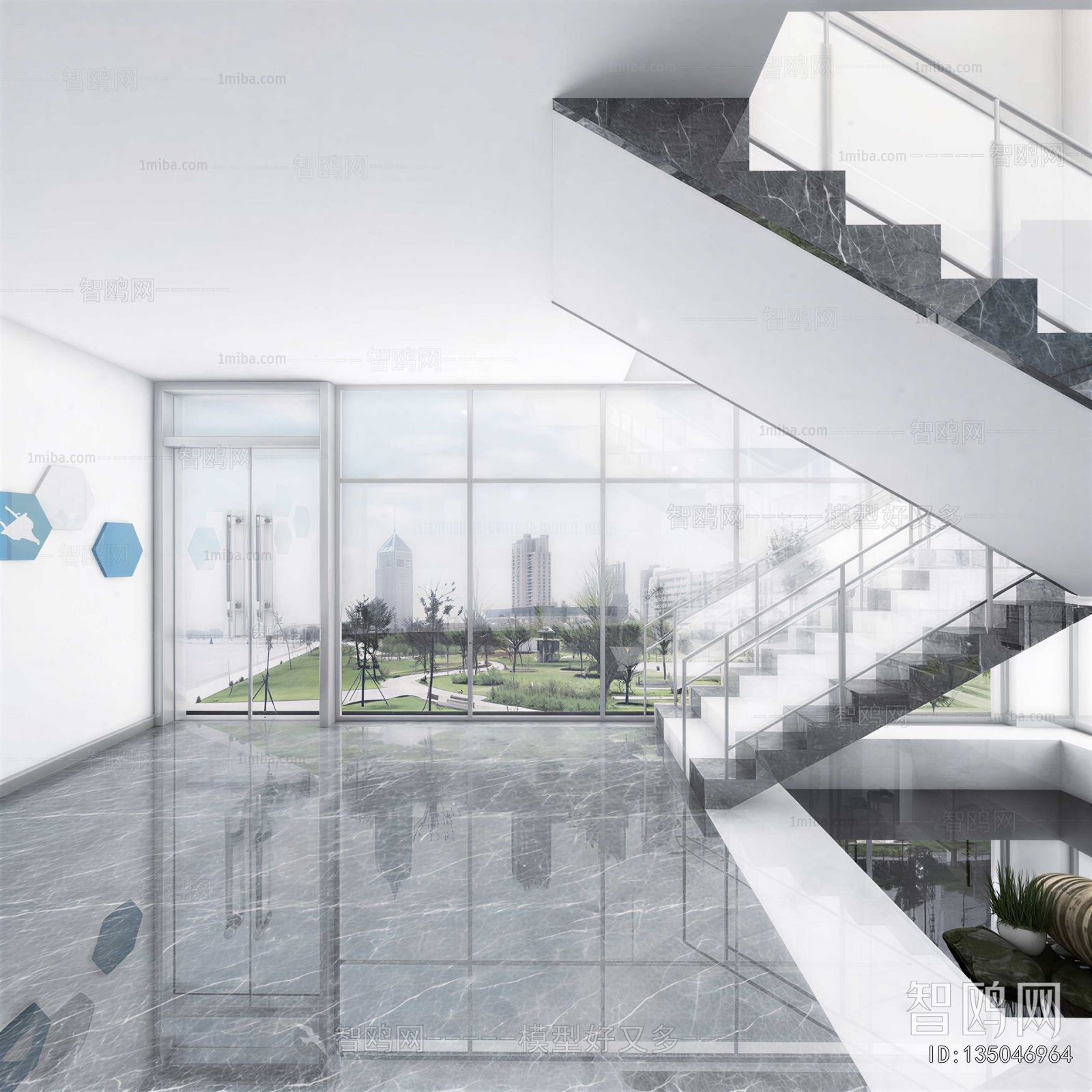 Modern Office Reception Desk