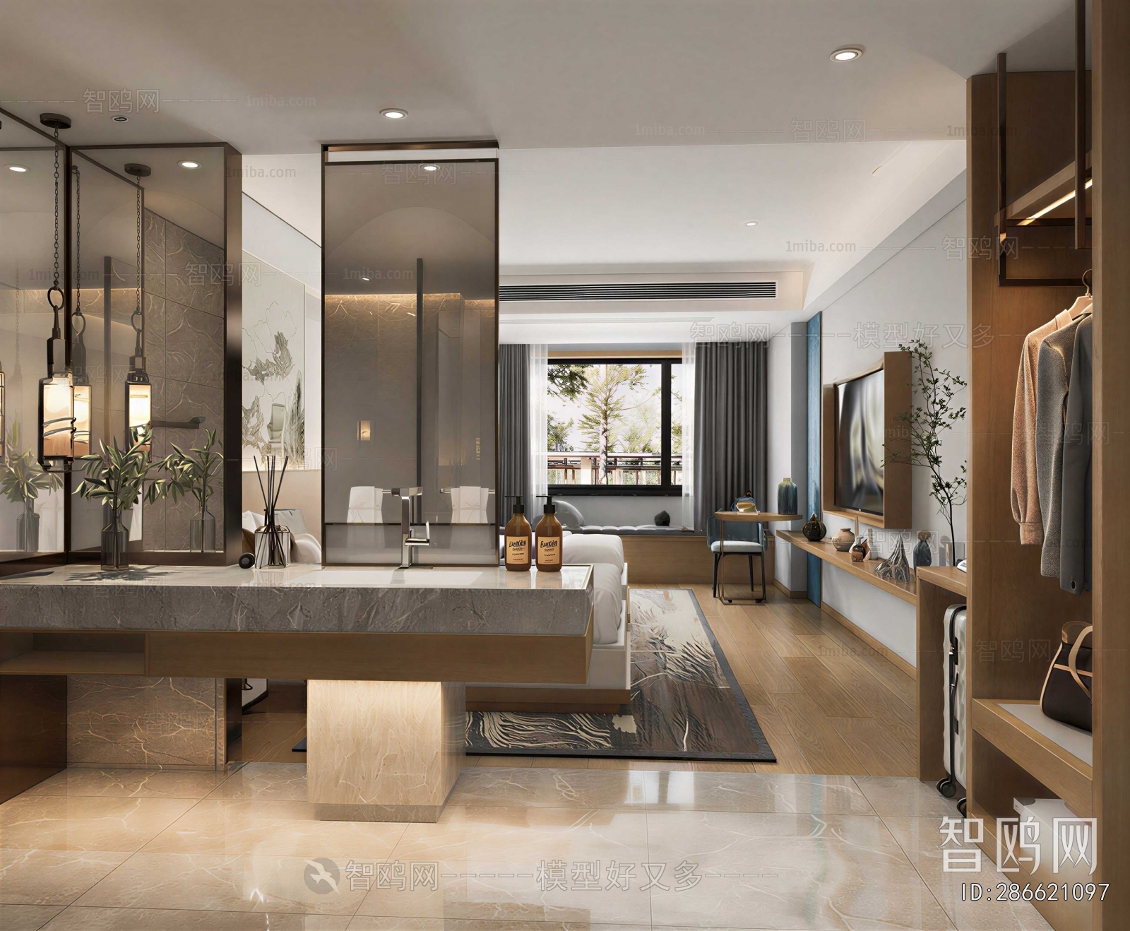 Modern Clothes Storage Area
