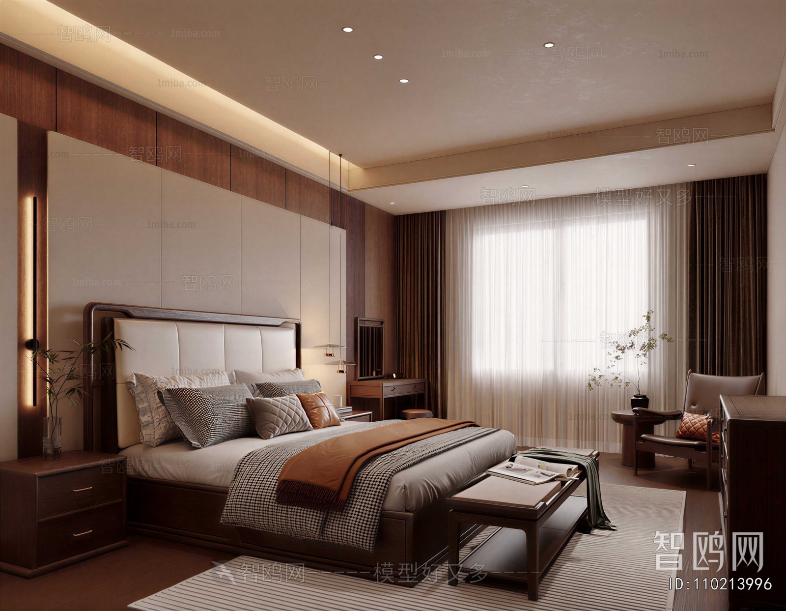 New Chinese Style Bedroom