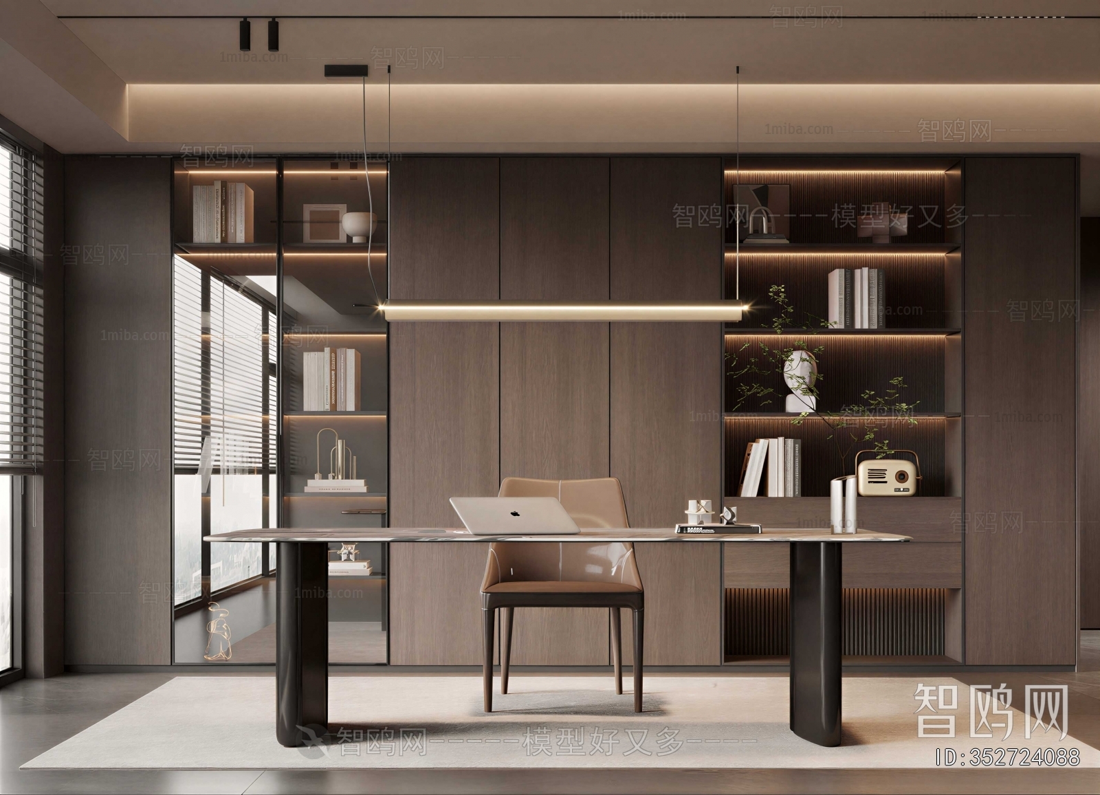 New Chinese Style Study Space