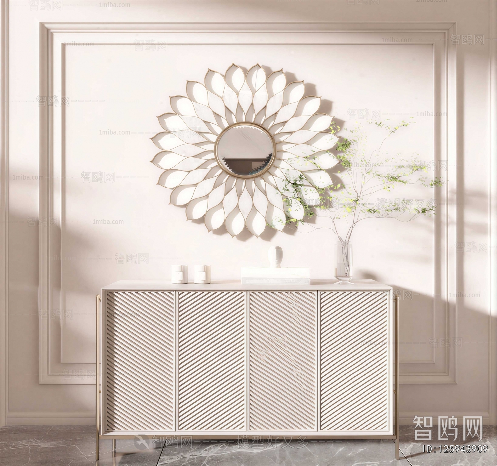 French Style Entrance Cabinet