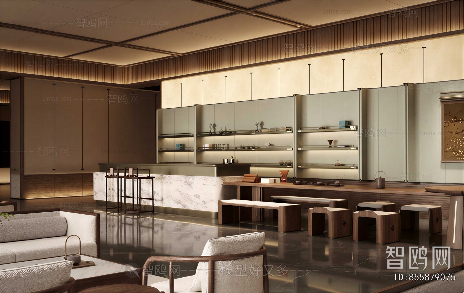 New Chinese Style Reception Area